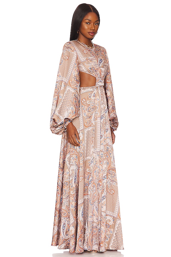 view 2 of 3 Noelle Paisley Gown in Multicolor