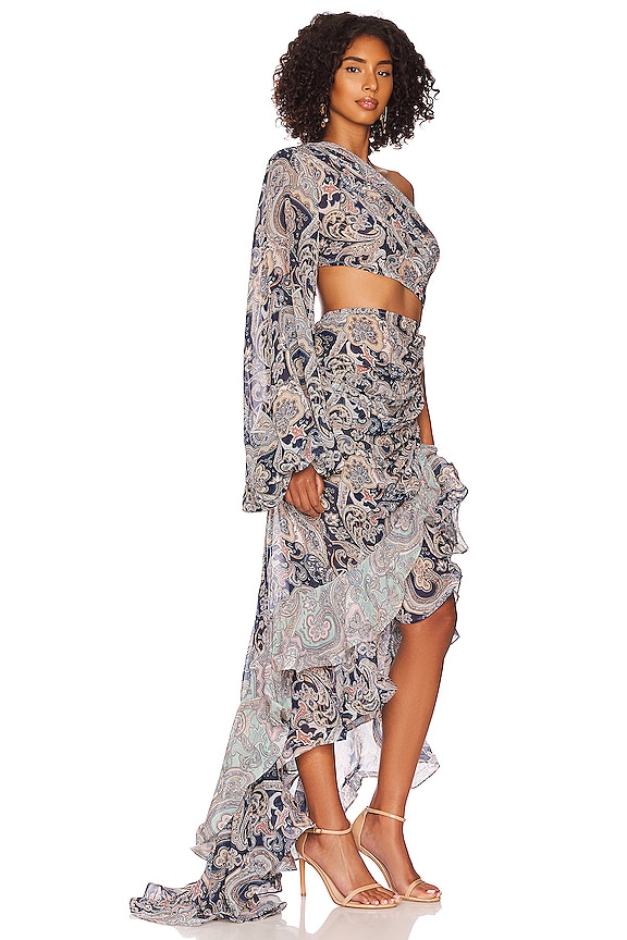 view 2 of 5 VESTIDO LARGO SARA in Blue Multi