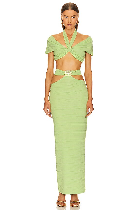 view 2 of 4 Salma Two Piece Set in Neon Green