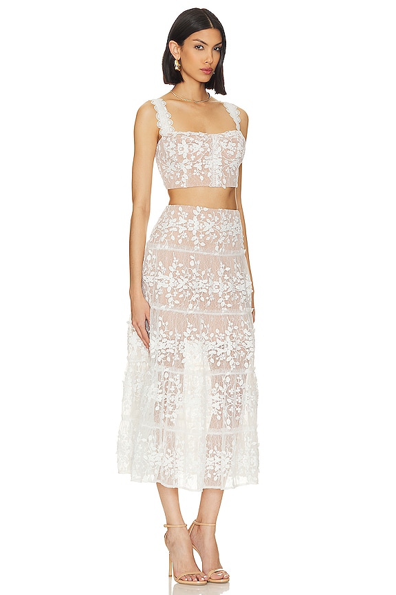 view 2 of 3 Megan Two Piece Set in White