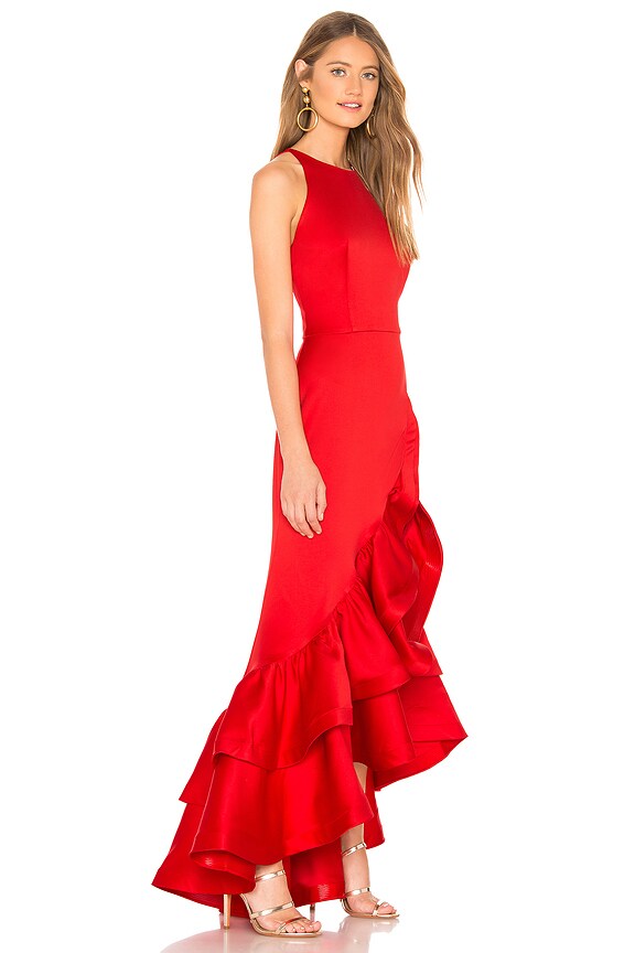 view 2 of 3 Frida Flame Gown in Red