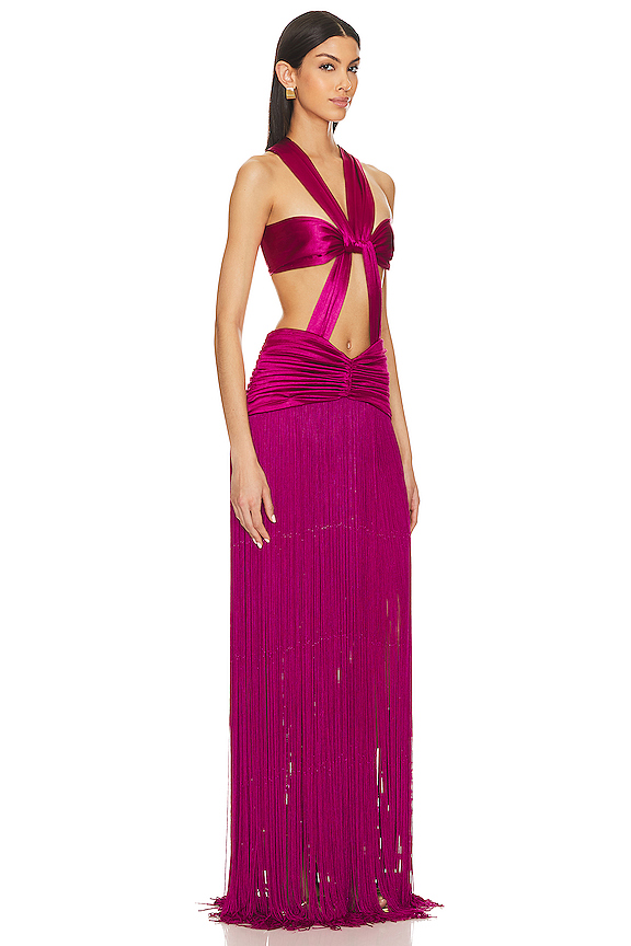 view 2 of 3 Bali Gown in Deep Pink