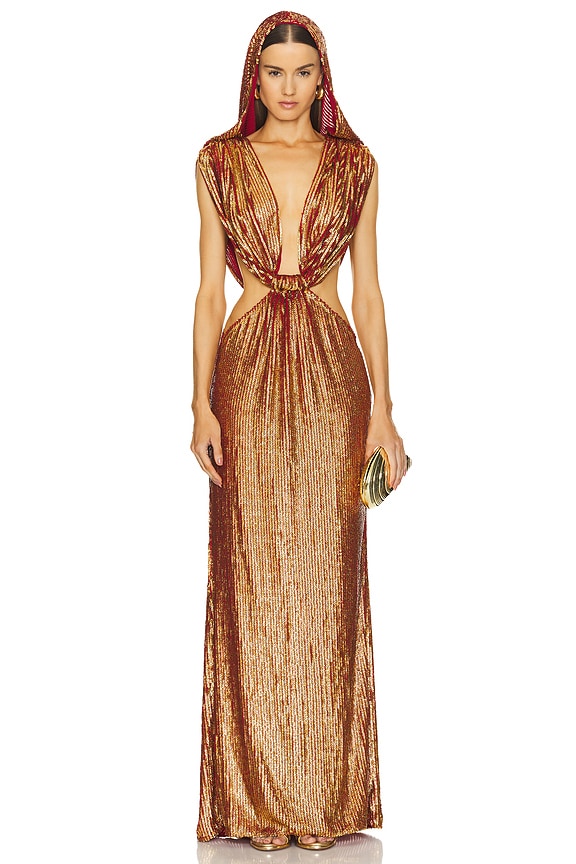 view 2 of 5 Kuno Gown in Metallic Copper