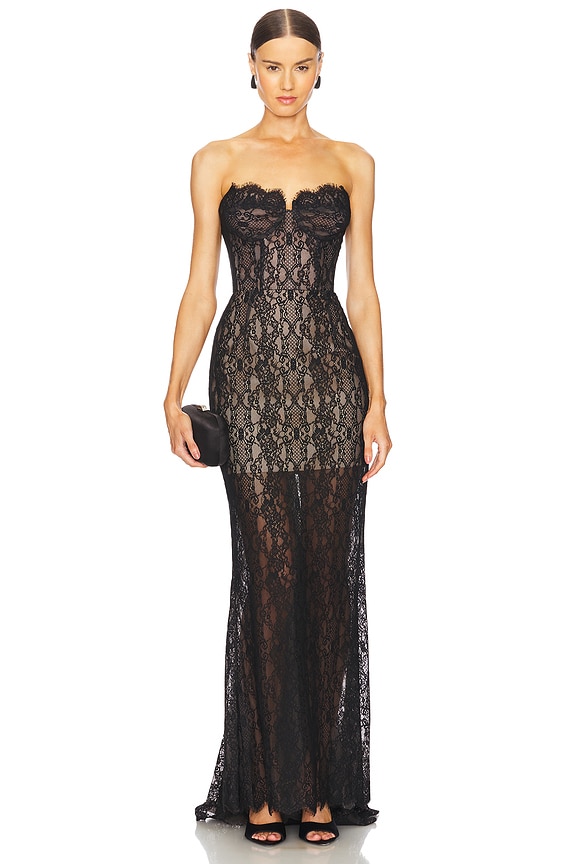 view 2 of 4 Kiera Strapless Gown in Black