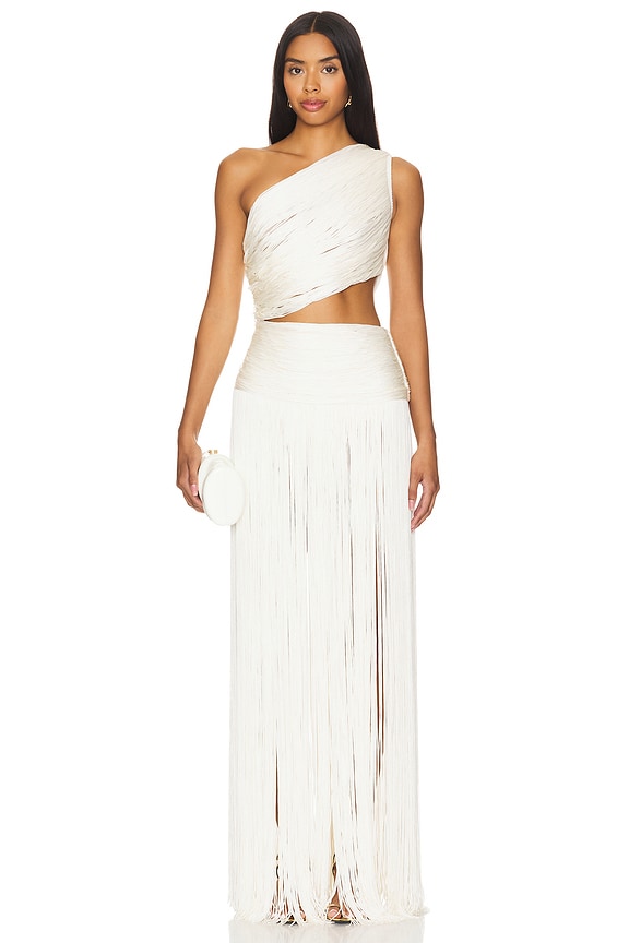 view 2 of 5 Vestido de gala sem mangas Jafari Sierra in White