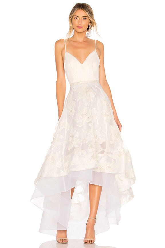 view 1 of 4 Alexia Gown in White & Gold