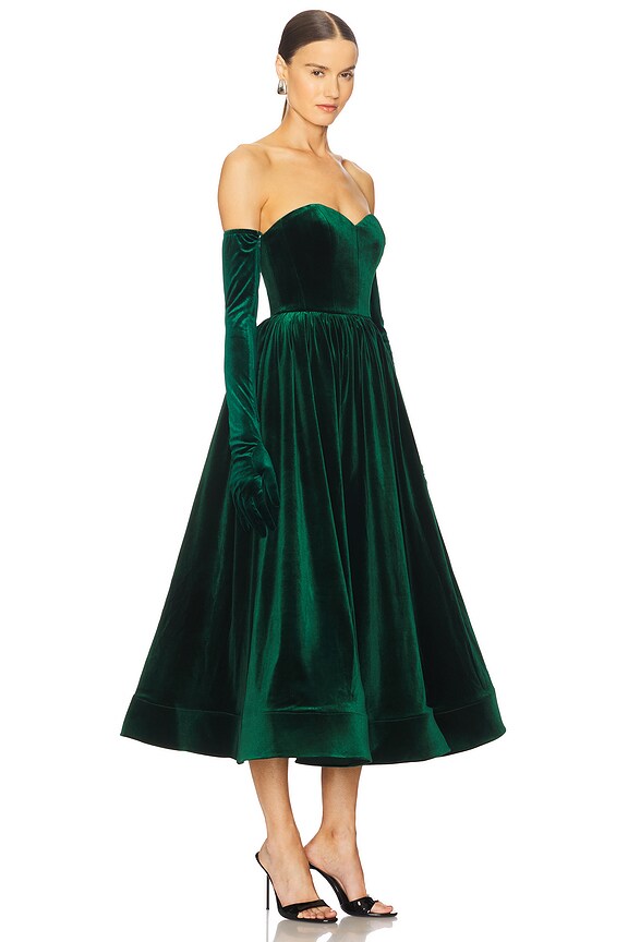 Inara Velvet Midi Dress