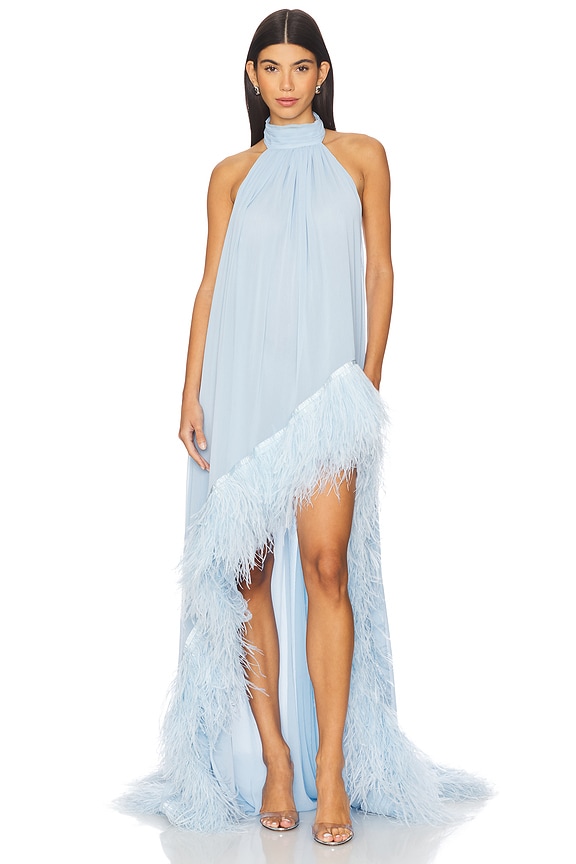 view 2 of 4 VESTIDO FRENTE ÚNICA MADELINE in Powder Blue