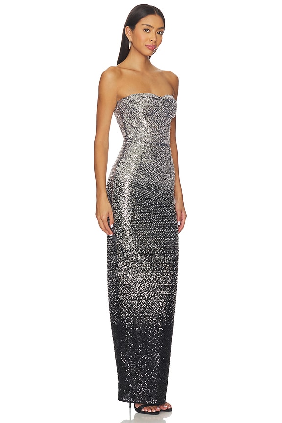 view 2 of 4 Dahlia Maxi Dress in Metallic