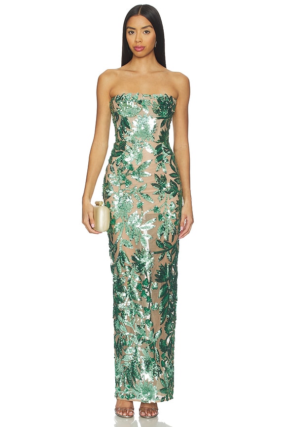 view 1 of 4 Dahlia Maxi Dress in Green