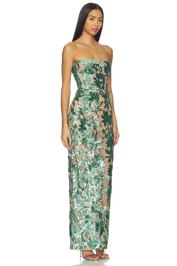 view 2 of 4 Dahlia Maxi Dress in Green