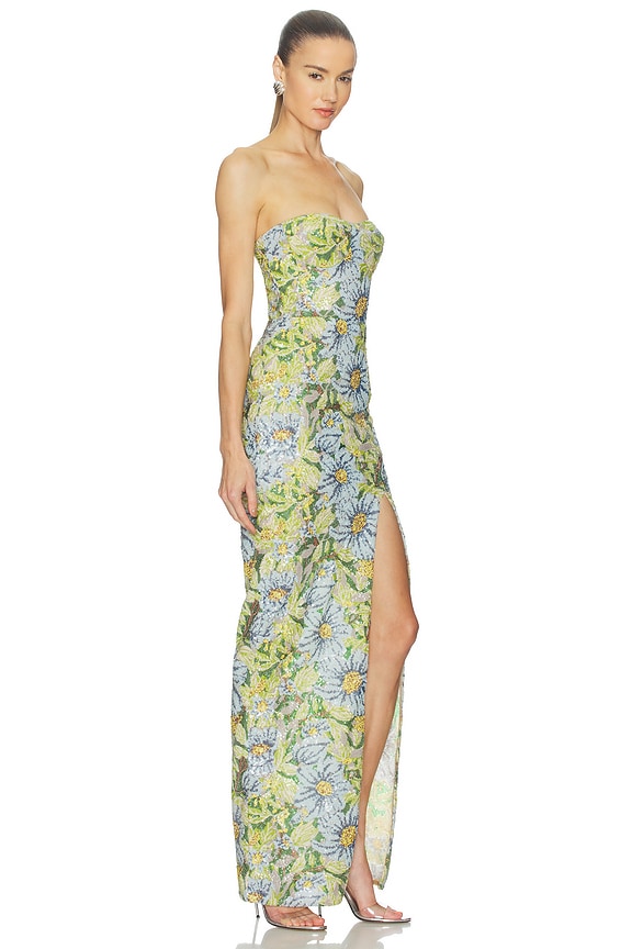 view 2 of 4 VESTIDO VALENTINA in Yellow Multi