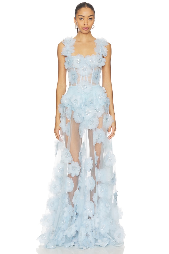 view 1 of 4 ROBE ROSALIE in Powder Blue