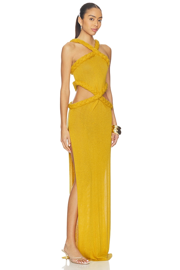 view 1 of 4 VESTIDO CELESTE in Mustard