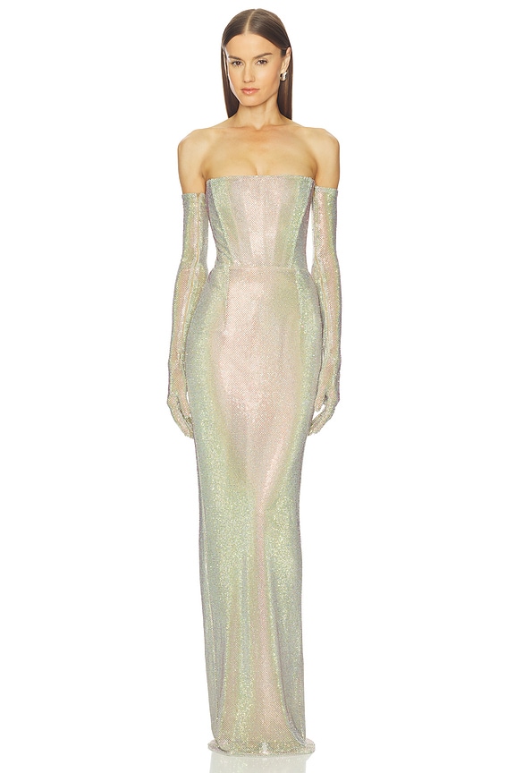 view 1 of 5 Florentina Diamond Gown in Diamond