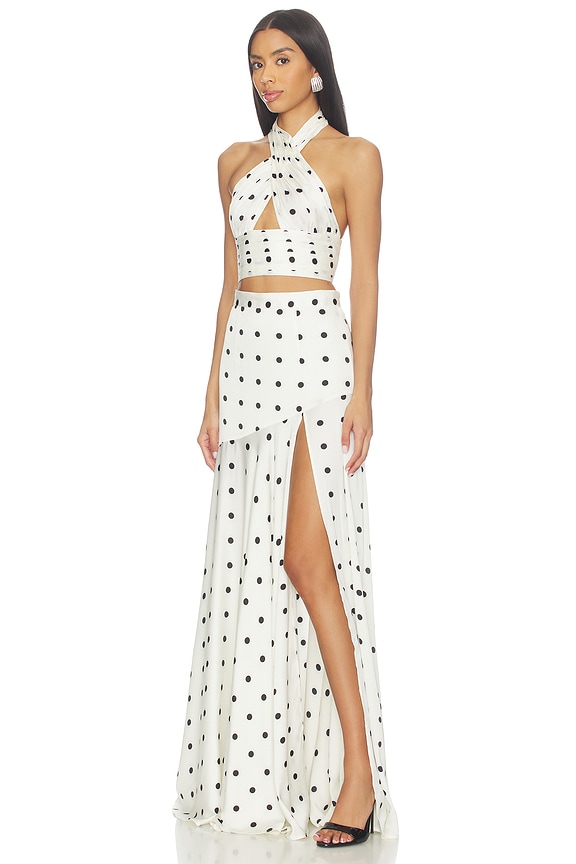 view 2 of 3 ROBE CLEOPATRA in White & Black