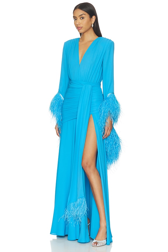 view 2 of 3 Geisha Maxi Dress in Cerulean
