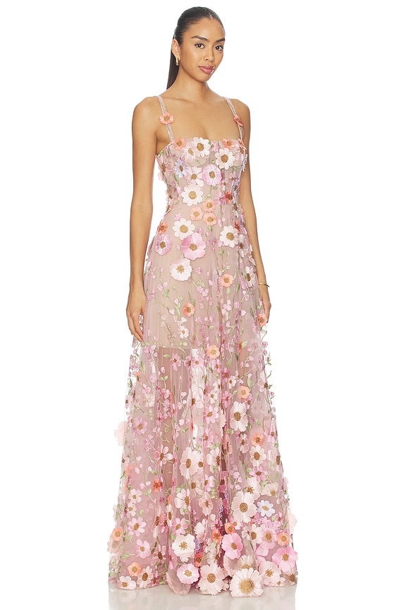 view 2 of 4 MAXIVESTIDO LARGO VENICE in Pink Multi