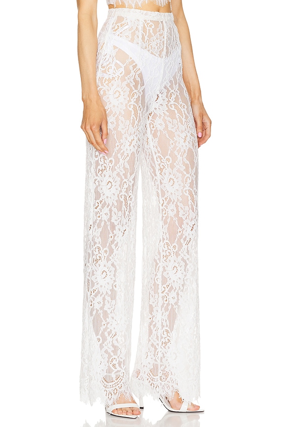 view 2 of 4 CAPRI BLANC LACE 팬츠 in White