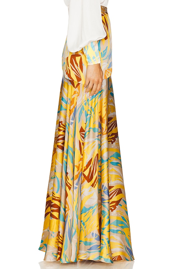 view 2 of 6 Cleopatra Isla Maxi Skirt in Mustard Multi