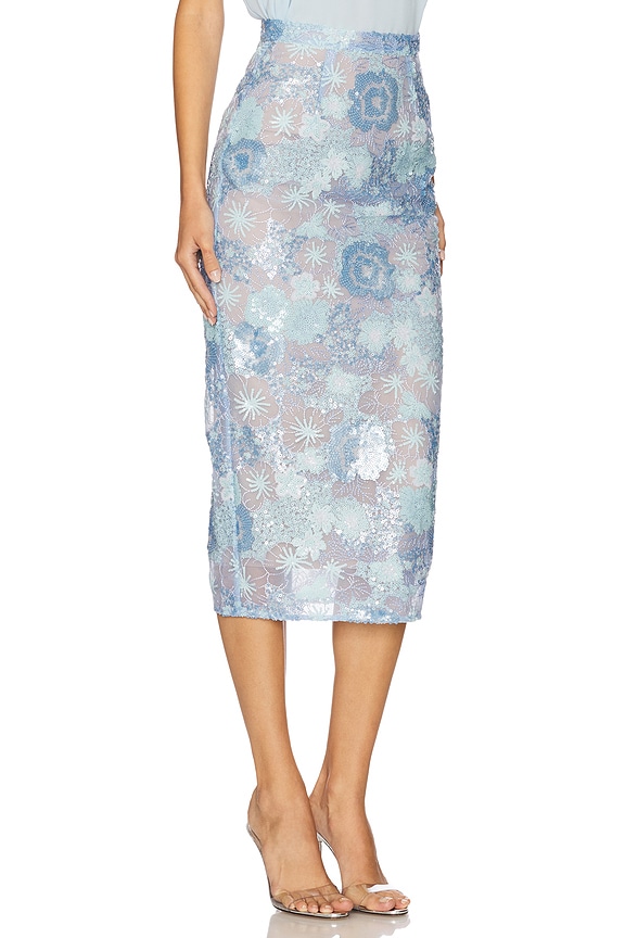 view 2 of 6 JUPE MIDI FARAH in Ocean Blue