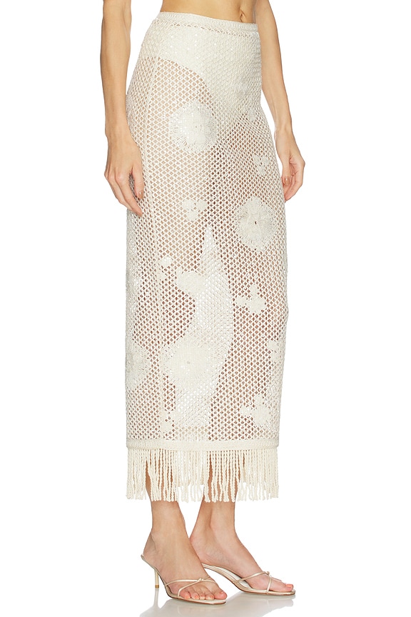 view 2 of 6 Crochet Mila Skirt in Cream