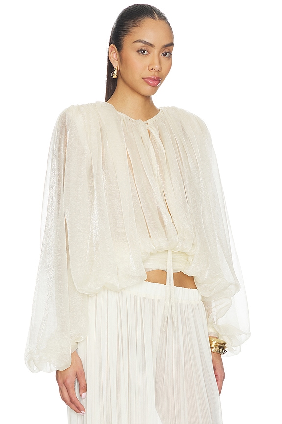 view 2 of 4 Calia Chiffon Blouse in Cream