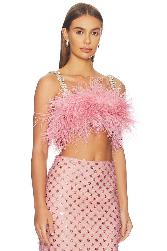 view 2 of 5 TOP CROPPED MADELINE  in Baby Pink