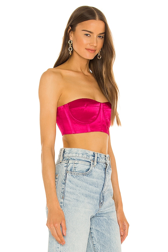 view 2 of 4 Capri Bralette in Fuchsia