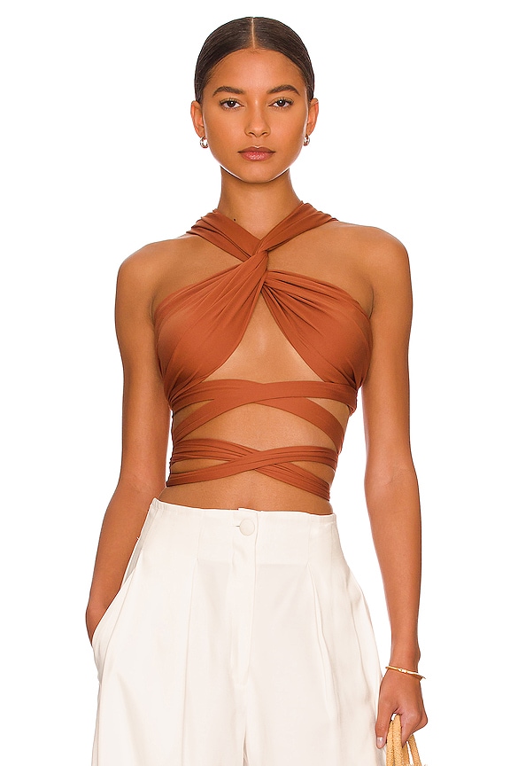 view 2 of 5 Leah Halter Top in Copper