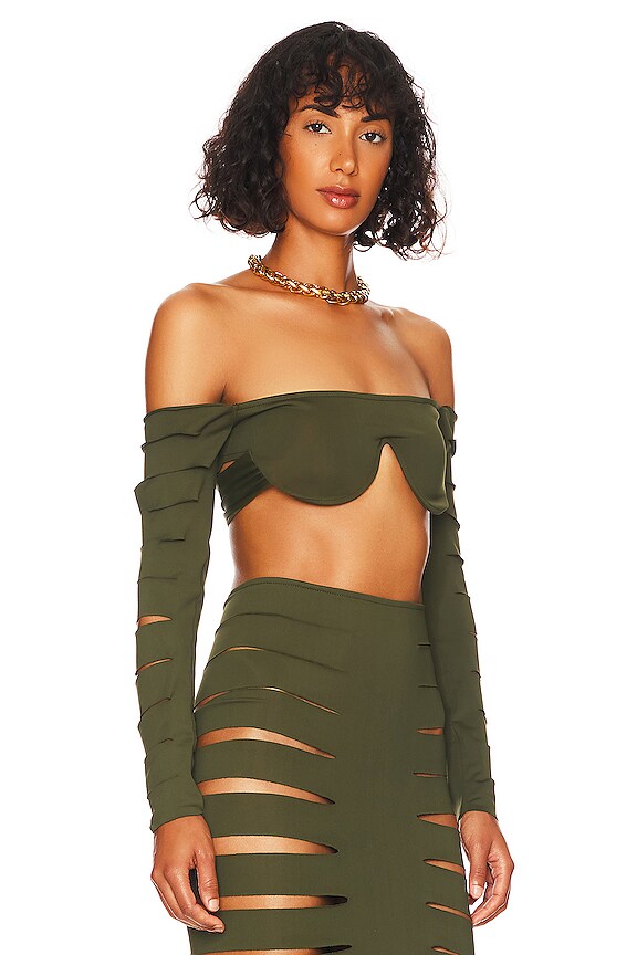 view 2 of 4 Josefina Top in Khaki