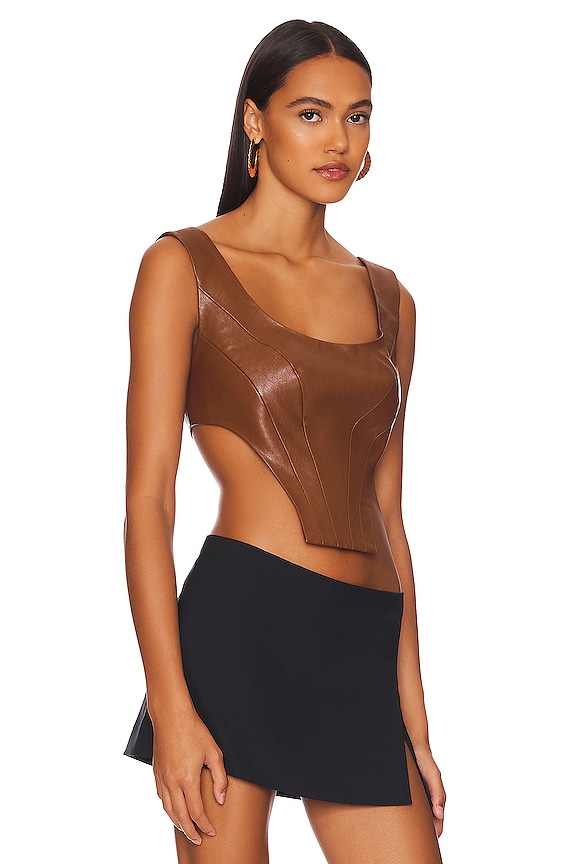 view 2 of 4 Leon Top in Brown