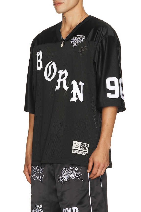 view 2 of 6 Paranoia Football Jersey in Black