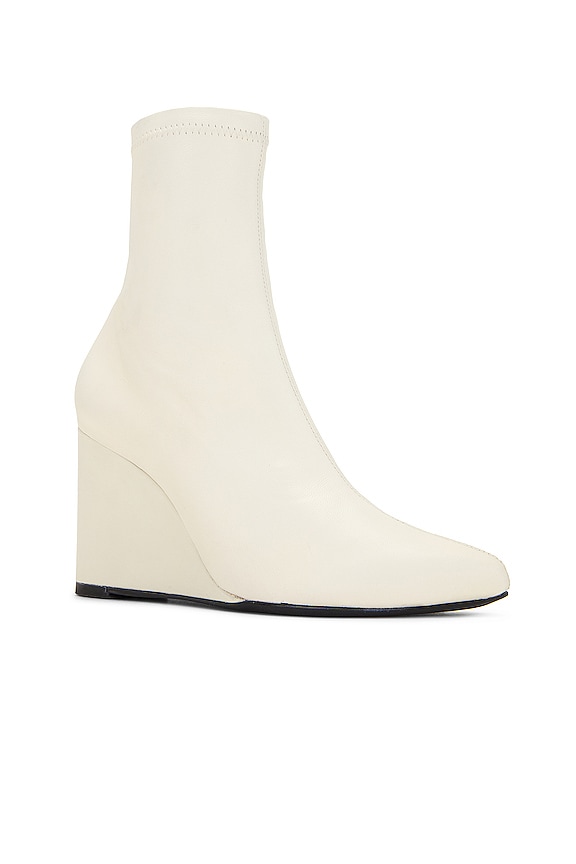 view 2 of 5 Velma Wedge Bootie in Cream Leather