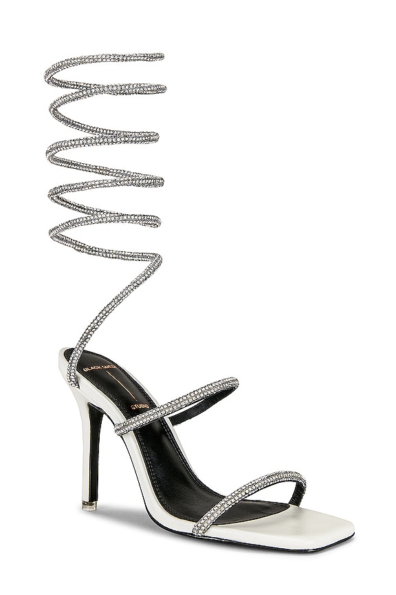 view 2 of 5 SANDALE À TALONS HAUTS COURT in White