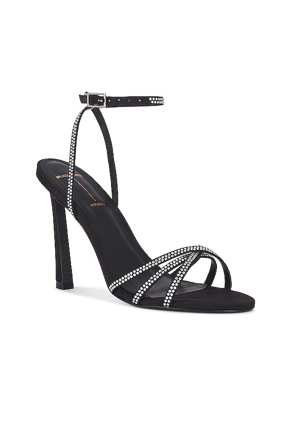view 2 of 5 Serafina Sandal in Black Satin