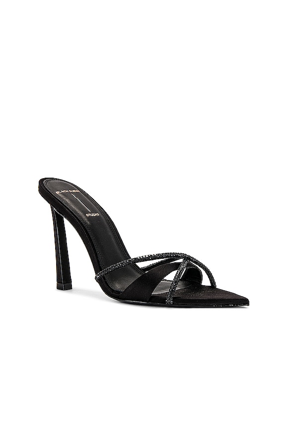 view 2 of 5 Sienna Sandal in Black Satin