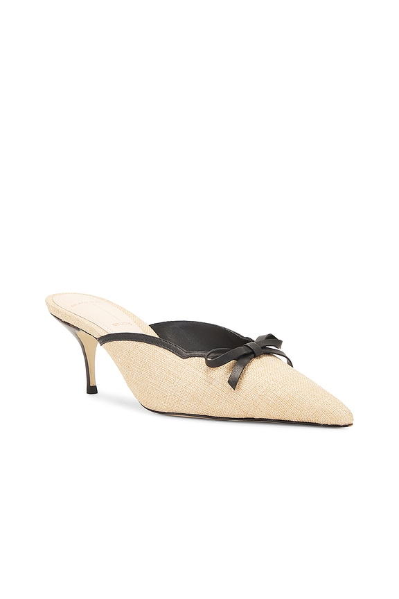 view 2 of 5 Bow 65 Mule in Natural Raffia