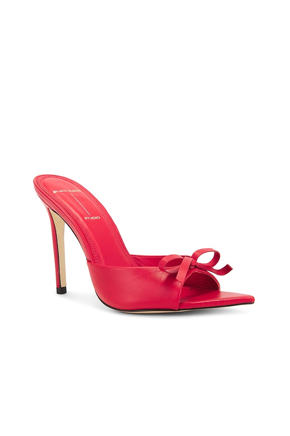 view 2 of 5 Brea Bow Sandal in Racing Red Nappa