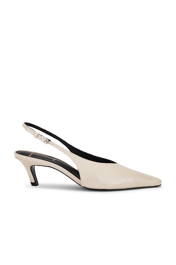 view 1 of 5 Lou 50 Slingback in Swan Leather