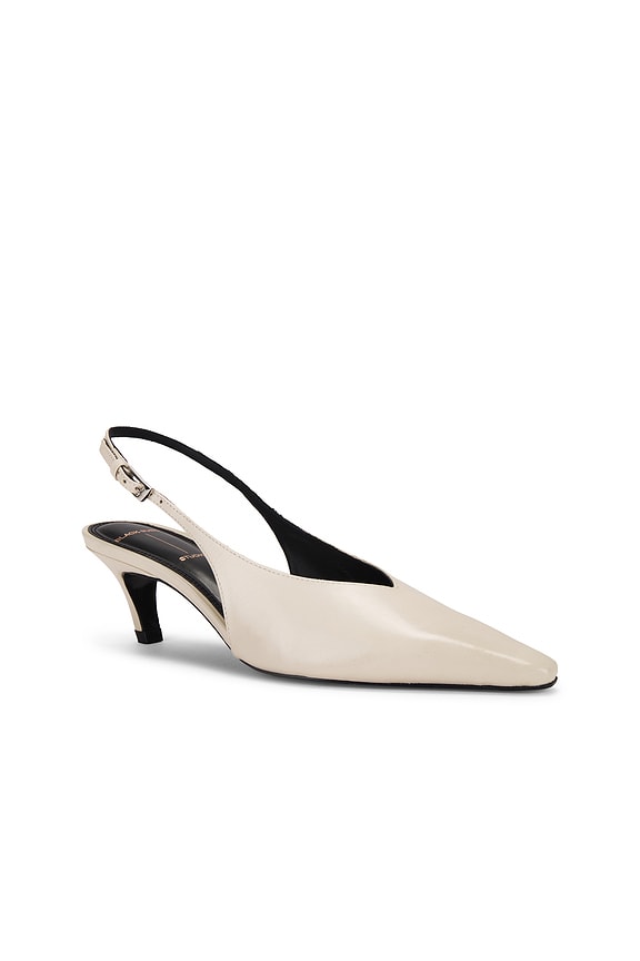 view 2 of 5 Lou 50 Slingback in Swan Leather