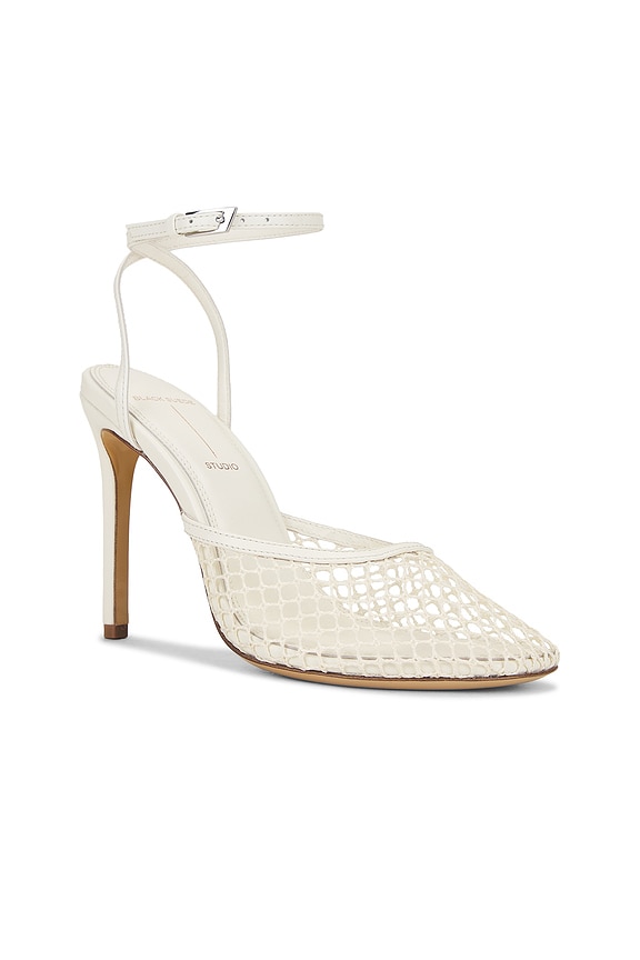 view 2 of 5 Millie 100 Heel in Coconut Woven Mesh