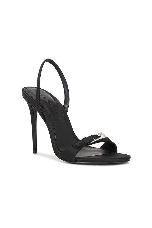 view 2 of 5 Romi 100 Sandal in Black Satin