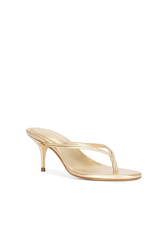 view 2 of 5 Marci 65 Mule in Gold Metallic Leather