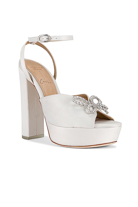 view 2 of 5 CAROLINE 샌들 in Cream Satin