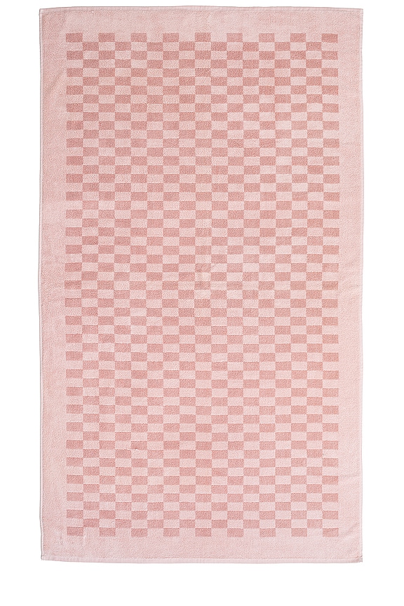 view 2 of 4 TOALLA DE PLAYA in Dusty Pink Checker