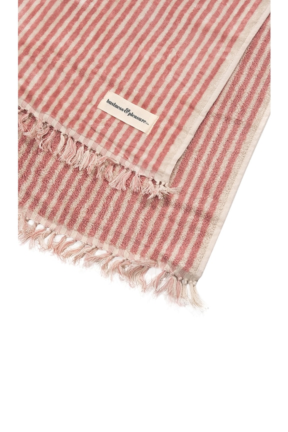 view 2 of 2 BEACH タオル in Laurens Pink Stripe