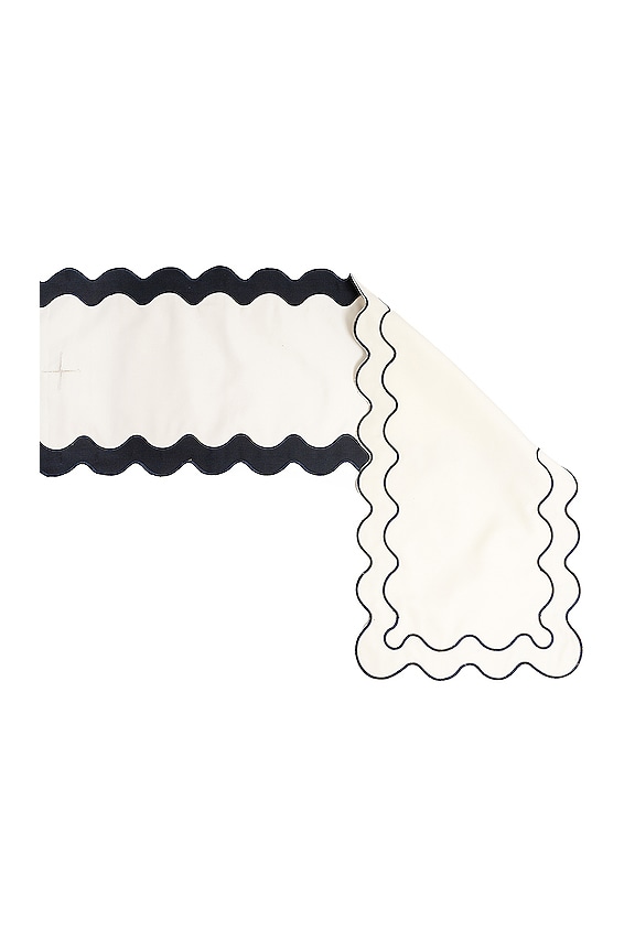 view 2 of 3 Table Runner in Antique White in Riviera White