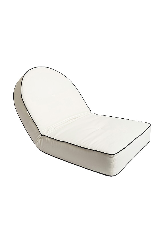 view 2 of 4 Reclining Pillow Lounger in Antique White