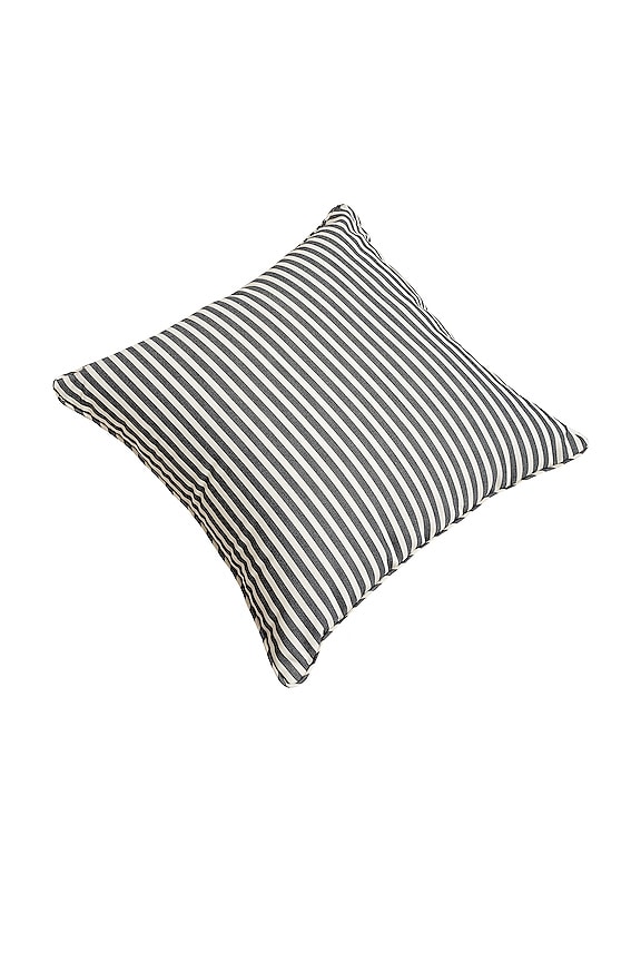 view 2 of 3 Square Throw Pillow in Laurens Navy Stripe